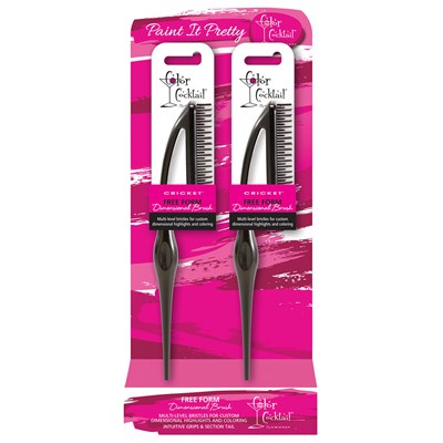 Cricket Color Cocktail Free Form Dimensional Brush Display 6 pc.