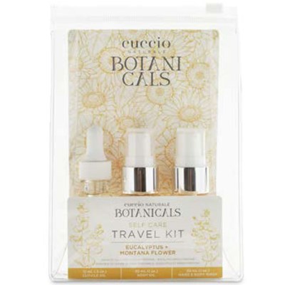 Cuccio Botanicals Travel Kit - Eucalyptus & Montana Flower