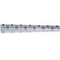 Krest Combs Barber Tapered Comb - Silver 6.5 inch