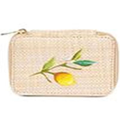 MIAMICA Pill Case - Rattan Lemon Large